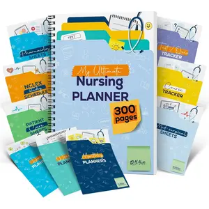 My Nurse Notes   Student Planner - 300-Page -in- Academic Organizer with NCLEX Study Schedule, Clinical Care Sheets, Daily-Weekly-Monthly Calendar & Med-Surg Pharmacology Study Guides for  School Success