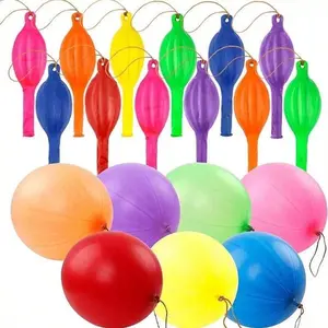 20-Piece, Vivid Punch Balloon Set - Heavy Duty, Rubber Strap, Long Durable - Perfect for Birthday Decorations, Party Bag Fillers, Outdoor Fun, Novelty Gifts, and Creative Gifts Random Color