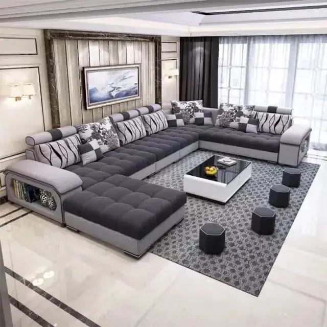 Big Living Room Modern Sectional Couch Sofa