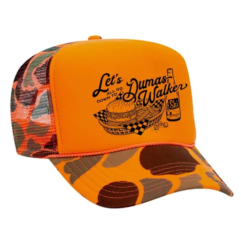 Dumas Walker Foam Trucker Hat - Stylish Streetwear & Casual Outfits Accessory for Daily, Outdoor Sports Use, Casual Outfits Cap, Outdoor Sports Cap
