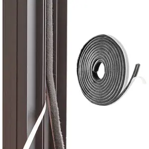 33FT Brush Weather Stripping - Weatherstripping for Sliding Windows/Glass Doors, Neat Pile Self Adhesive Seal Strip Draft Stoppers - 11/32" Wide X 3/16" inch Thick