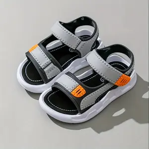 Boys' Sports Sandals Summer New Children's Non-Slip Soft Sole Beach Shoes Trendy Outdoor Sandals for Older Kids