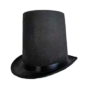 Lincoln Tall Stovepipe Hat - 8" - Deluxe Costume Accessory - One Size