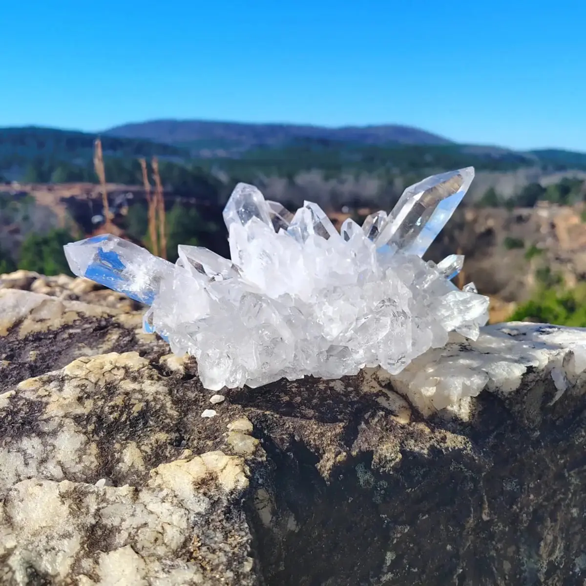 8 Inch Quartz Crystal Cluster AA Quality
