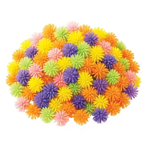1" Bulk 72 Pc. Mini Bright Colors Vinyl Porcupine Ball Assortment