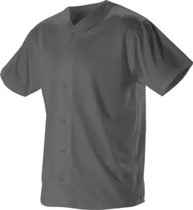 Unisex Lightweight Fitted-Cut Full-Button Baseball Jersey, Scoop-Hemmed Bottom, Professional Sports Clothing for Sports & Outdoor Activities