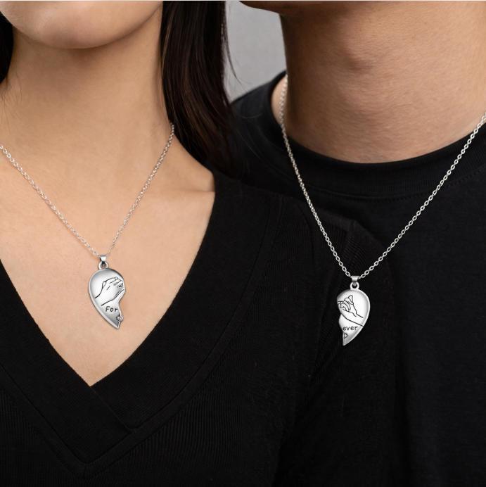 Magnetic Heart  Necklaces  - Forever Love Necklaces Perfect Gift for couples and family