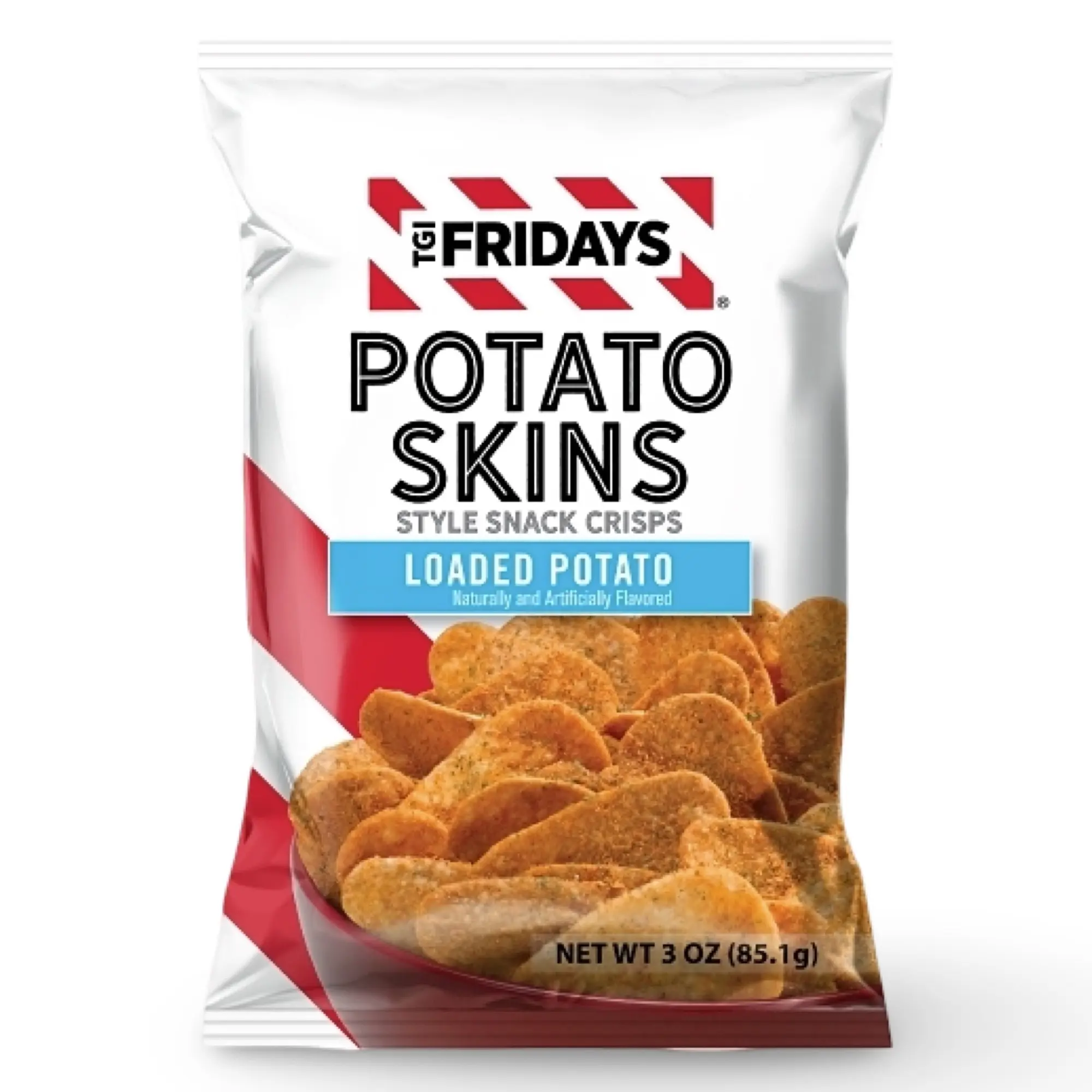 TGI Fridays Loaded Potato Skins Chips, 3 Oz (Pack of 6) TGI Fridays Loaded Potato Skins Chips, 3 Oz (Pack of 6)