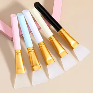5pcs Silicone Mask Brush Soft Silicone Hairless Moisturizer Applicator Beauty Tool Clay Charcoal DIY Mixed Mask