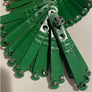 emerald Botanas Chicken Gallos Poultry Leg Bands 100Pcs Rings for Farm Identification Rust-Proof Waterproof Breeding Tools Numbered Easy Identification