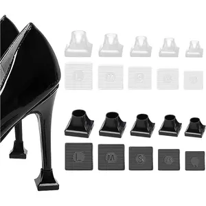 10 Pairs of Heel Protection Covers for High Heels, Available in 5 Sizes, Suitable for Outdoor Weddings To Prevent Heels From Getting Stuck in Grass, Gravel, Bricks, and Cracks