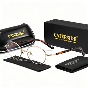 CATERSIDE Business Glasses Frame- Unisex Fashion Blue Light Glasses for Daily Commute Driving Deading Perfect for Beach Parties