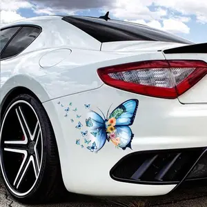 Butterfly Pattern Car Sticker, Self-adhesive Car Window Sticker, Decorative Sticker, Universal Car Accessories for Window, Bumper, Door, Fender, Wheel, Sticker for Cars