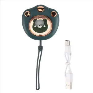 Portable Hand Warmer 2400Mah USB Charge Power Bank Rechargeable Mini Hand Warmer for Winter Outdoor Hiking Green