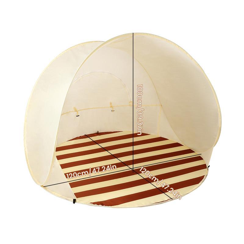 1Pcs Pop-Up Beach Tent with UV Protection, Portable Sun Shade Shelter for Camping, Fishing & Outdoor Activities , Easy Setup, Compact & Spacious Design, Includes Carry Bag , Camping Tent | Oval Shaped Tent | Heavyduty Polyester