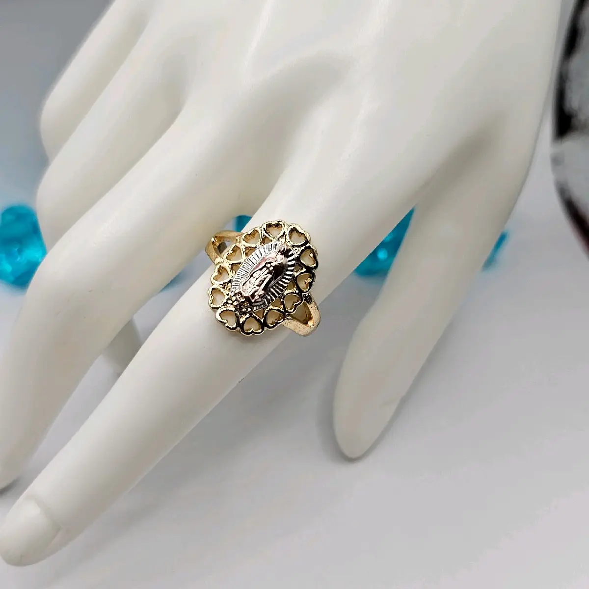 virgin Mary rings hearts style clrs zises .8.9.10.11