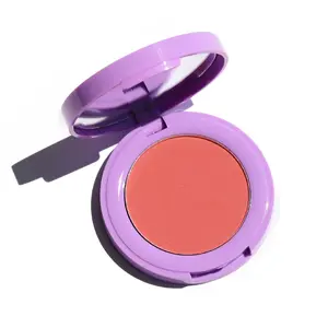 Half Caked Makeup In Bloom Pressed Powder Blush - Primer-Infused, Ultra-Pigmented, Matte - Vegan & Cruelty-Free Cosmetic , 3.8g Brush Silky