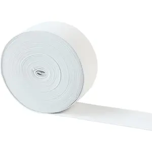 Elastic Bands for Sewing 2 Inch 11 Yards, White Elastic Spool Knit Elastic Spool High Elasticity for Waistband Pants Dress Swimwear Belt or Crafts DIY (White-2 in * 11 Yard)