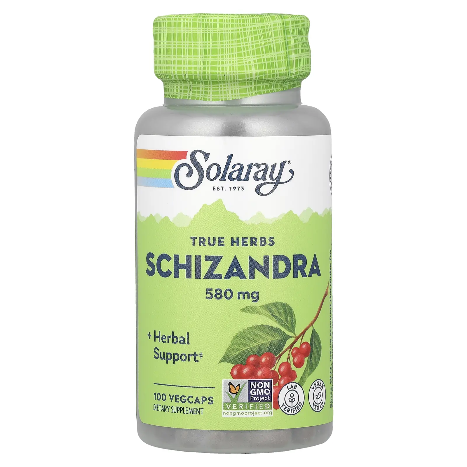 Solaray True Herbs, Schizandra, 580 mg, 100 VegCaps Solaray True Herbs, Schizandra, 580 mg, 100 VegCaps
