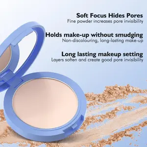 MAYCHEER Haute Couture Flawless Wet & Dry Powder Mist, Multi-shade Natural Concealer Waterproof Long-Lasting Setting Powder, Breathable Beauty Loose Powder