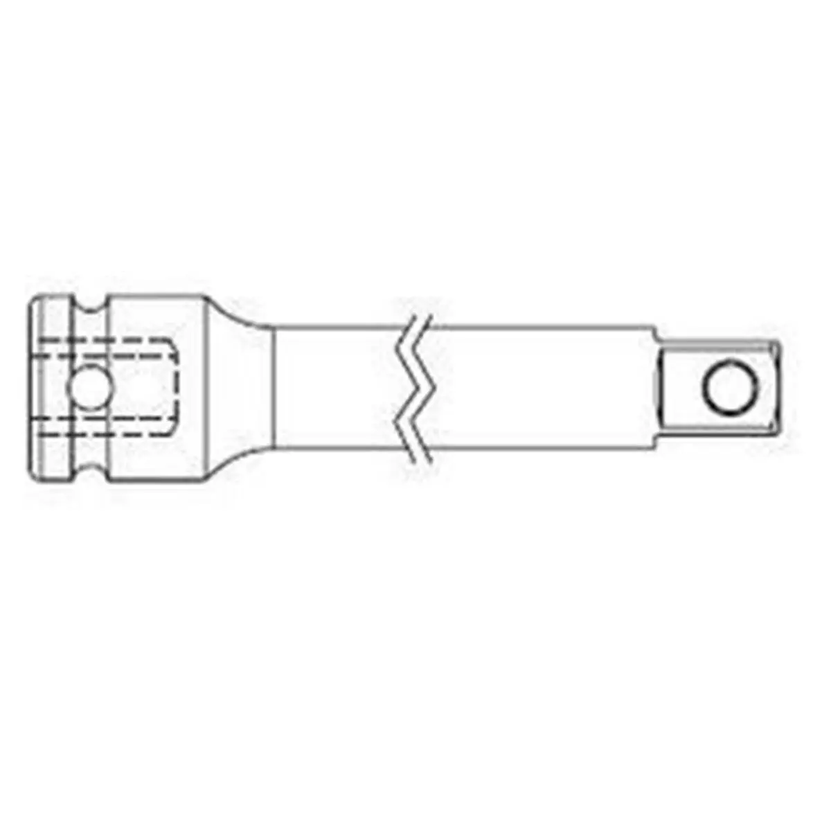 Sunex 1-Inch Drive Impact Extension Bar, Chrome Moly Forged Steel, 13-Inch Length for Impact Jobs & Extra Reach