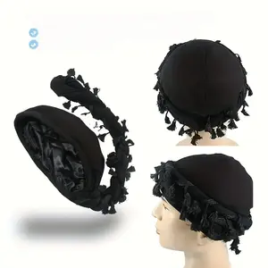 Retro Twisted Headwrap With Tassels, Ethnic African Hat, Retro Knotted Turban Cap, Unisex Fashion Accessory