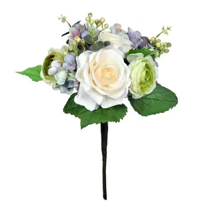 Vickerman FT191016 16" Artificial White Hydrangea Bush