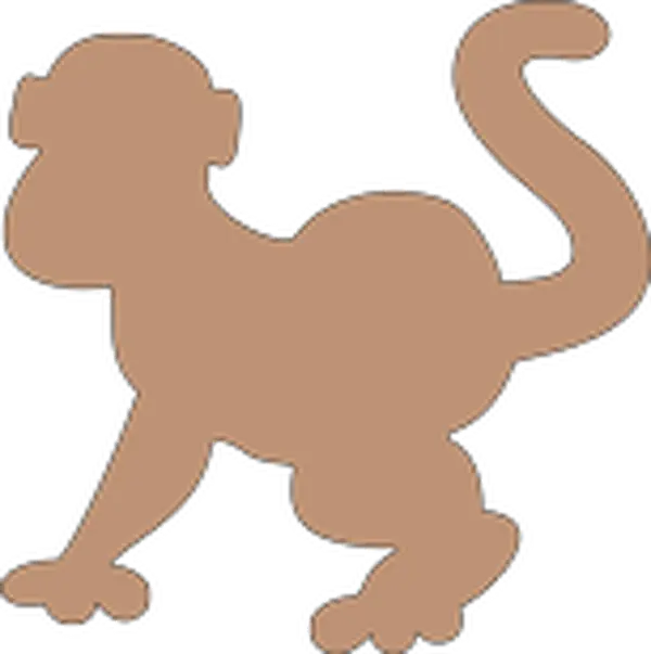 SHAPES ETC. Adhesive Sticky Shape Notepad - Monkey, 3" x 3", 50 Sticky Sheets, Adds a Unique Touch for Office Stationery Needs