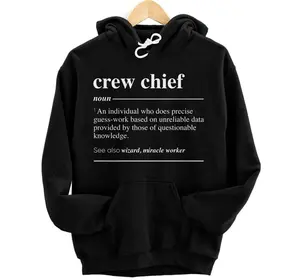 Personalized Crew Chief Definition Funny Noun Pullover Hoodie