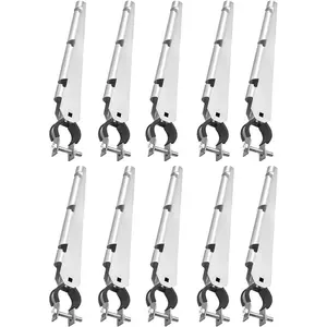 VEVOR Chain Link Fence Extensions, 9 Packs 27.4 Extension Height, Galvanized Post Extender for 1.3 to 1.5 Top of Fence, U Bracket, Barbed Wire Extend Arm for Privacy, Prevent Dogs Jumping OutVEVOR Super Brand Day