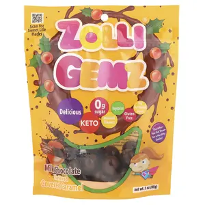 Zollipops Zolli Gemz®, Milk Chocolate Covered Caramel, 3 oz (85 g) Zollipops Zolli Gemz®, Milk Chocolate Covered Caramel, 3 oz (85 g)