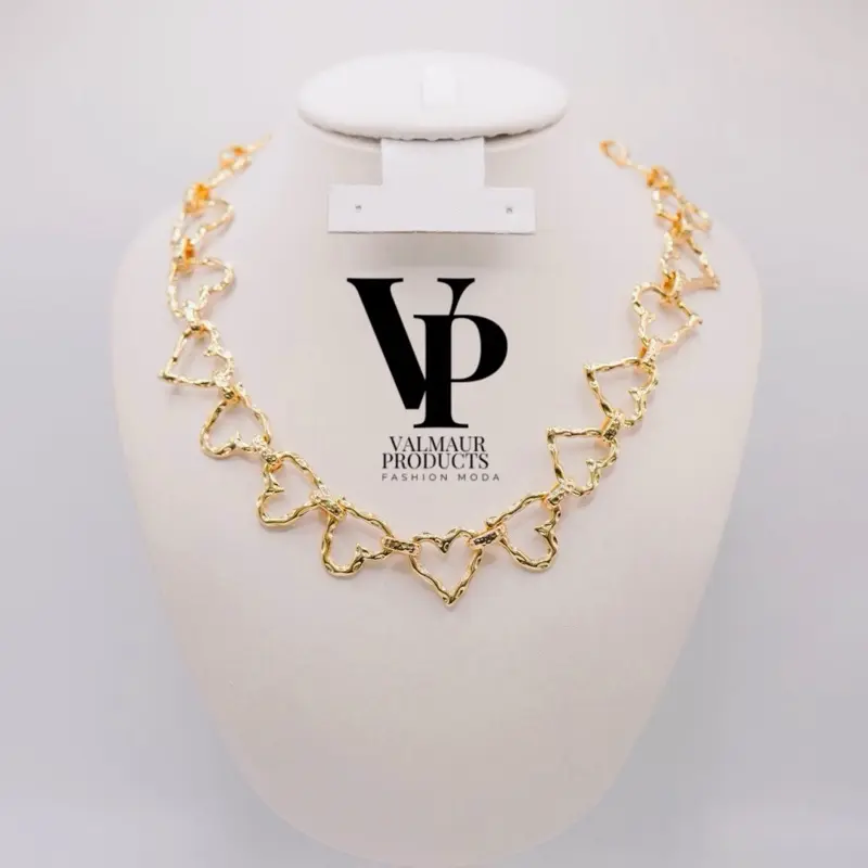 Valmaur Products Valentina Heart Necklace - Gold Plated Luxury Jewelry for Women