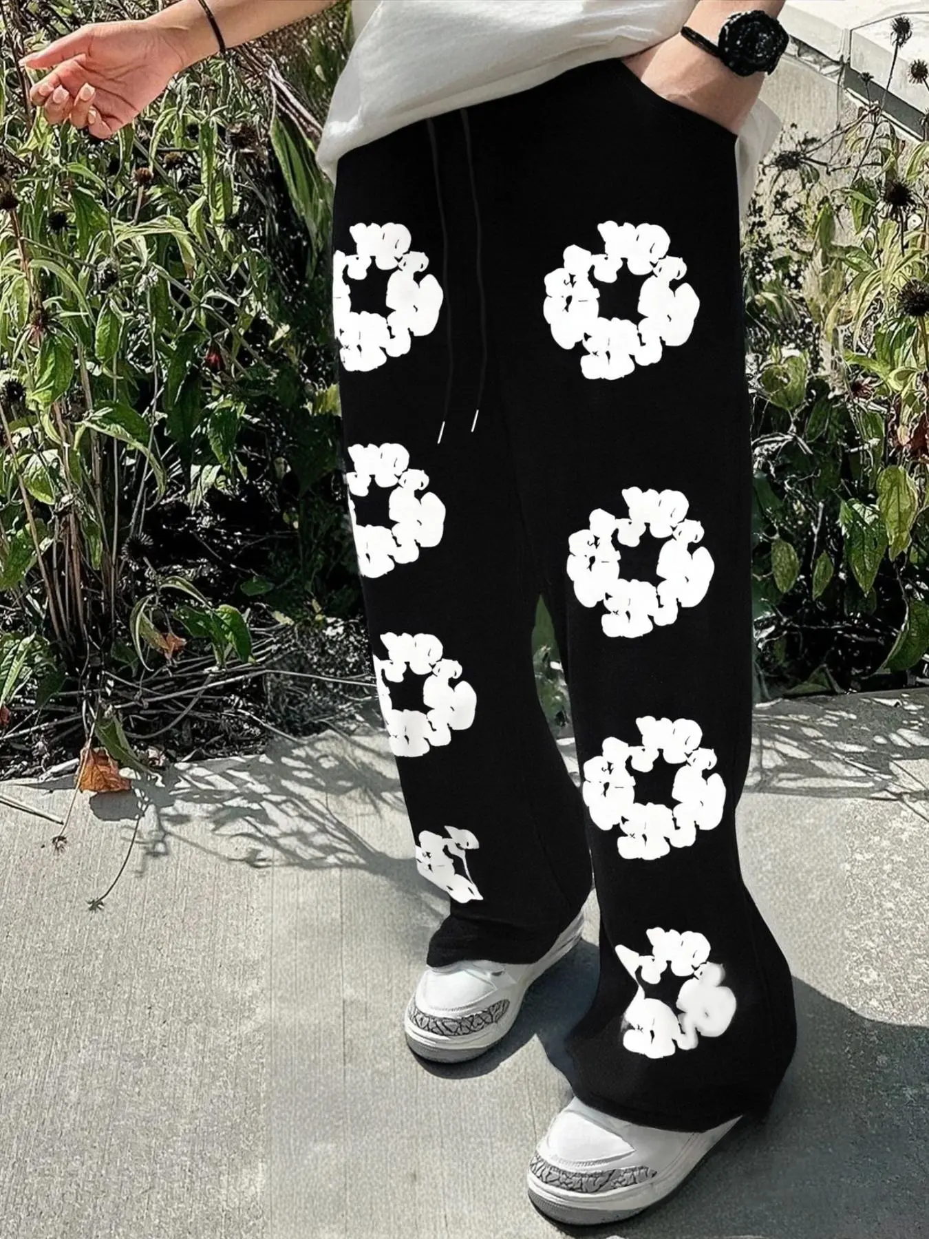 Men's Cartoon Doodle Print Sweatpants, Regular Fit Casual Comfy Jogger Pants for Spring & Fall, Men's Trousers for Daily Wear, Casual Streetwear Trousers, Athleisure Style Pants, Athleisure Style Bottoms
