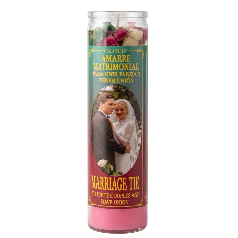 Amarre Matrimonial (Marriage Ties) Prepared Ritual Candle Perfumed
