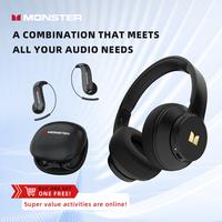 Black Headphone  + Black Earbuds