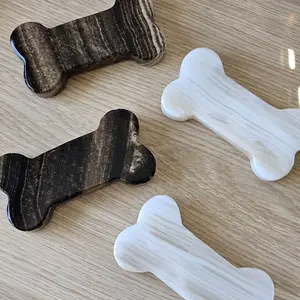 Calcite Bone Carving in Chocolate Calcite, White Calcite, or Zebra Calcite