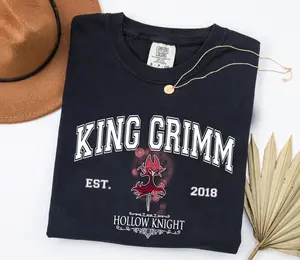 Vintage Hollow Knight Silksong Tshirt, King Grimm Tee, Fan Hornet The Knight Tee, Gift For Gamer - Diverse Fashion Choices - Fit for All