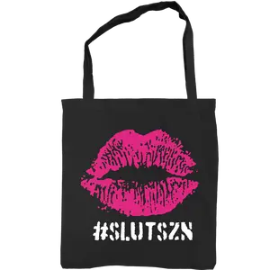 "Slut Szn Lips" - Tote Bag in Black - NLE Choppa