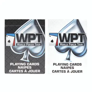 Bee Royal World Poker Tour (WPT) Playing Cards – Black & White with Red Seal