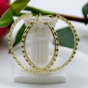 argollas laminadas en oro de 14k