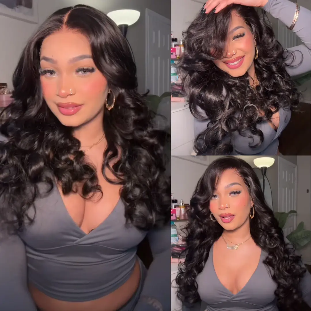 【Limited Stock】Sunber Affordable Body Wave 13x4 Lace Frontal Wigs Human Hair Pre Cut Pre Bleached Pre Plucked Lace Frontal Summer Wig With Drawstring  Fit All Head Sizes Beginner Frienly summerwins DealsForYouDays