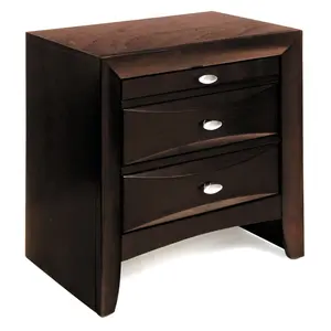 Espresso 2-drawer Nightstand