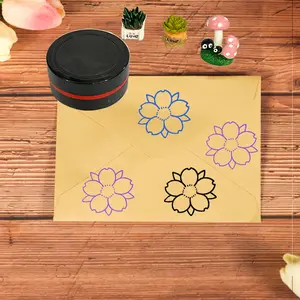 Three Color Sakura Pattern Stamp, Floral Postage Stamp, Suitable for Handmade Crafts, Art Supplies, Letter Journals, Scrapbooks