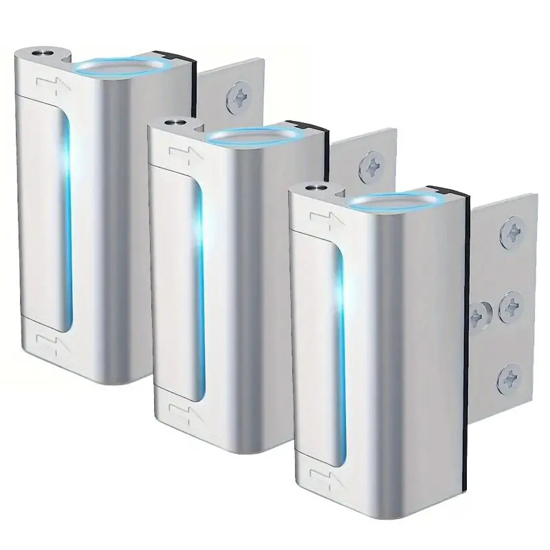 Aluminum Alloy Door Lock, Door Reinforcement Lock, Easy to Install Home Door Lock, Anti-theft Design Door Lock, Door Hardware for Home, Office, Hotel,