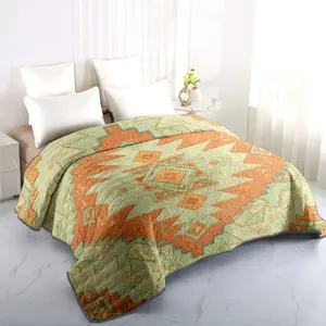 Bohemian Classic Geometric Bed Cover, Super Soft Microfiber, All Seasons Home Bedding, Perfect Holiday Gift