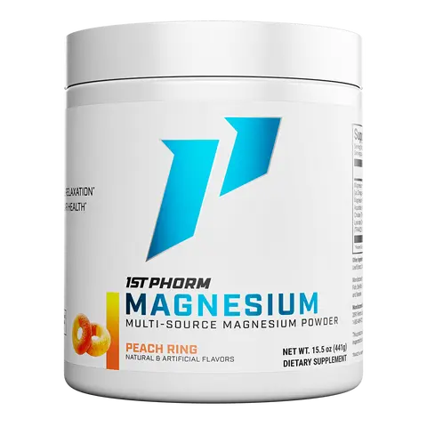 1st Phorm Magnesium Supplement Powder, Bone & Cardiovascular Health Support + Relaxation, 90 servings