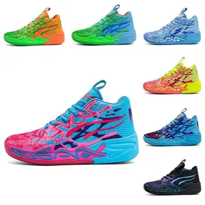 BasketballshoesMenWomenMeshUpperRubberOutsoleFullPalmDurableNonSlipFashionPrintBreathableSportCasualSize38-45739BasketballShoes