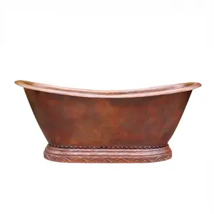 Akicon Handmade Copper Ceramic Luxury Bathtub