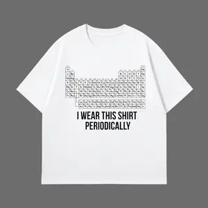 "I Wear This Shirt Periodically" Funny Science T-Shirt, Chemistry Teacher Gift, Periodic Table Humor Tee, Nerd STEM Unisex Gildan Shirt