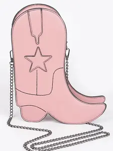 Cowboy Boot Crossbody Bag for Women - Leather Shoulder Bag